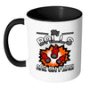 Funny Bowling Mug My Balls Are On Fire White 11oz Accent Coffee Mugs