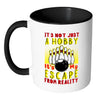 Funny Bowling Mug Not Just A Hobby Its My Escape White 11oz Accent Coffee Mugs