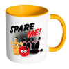 Funny Bowling Mug Spare Me White 11oz Accent Coffee Mugs