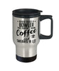 Funny Bowling Travel Mug Never Trust A Bowler That Doesn't Drink Coffee and Swears A Lot 14oz Stainless Steel
