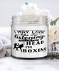 Funny Boxer Candle I May Look Like I'm Listening But In My Head I'm Boxing 9oz Vanilla Scented Candles Soy Wax