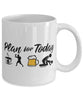Funny Boxer Mug Adult Humor Plan For Today Boxing Coffee Mug 11oz 15oz White