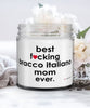 Funny Bracco Italiano Dog Candle B3st F-cking Bracco Italiano Mom Ever 9oz Vanilla Scented Candles Soy Wax