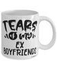 Funny Breakup Mug For Her Tears Of My Ex Boyfriends Coffee Cup White