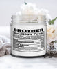 Funny Brother Candle Nutrition Facts 9oz Vanilla Scented Candles Soy Wax