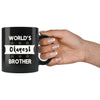 Funny Brother Mug Worlds Okayest Brother 11oz Black Coffee Mugs