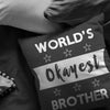 Funny Brother Pillows Worlds Okayest Brother