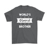 Funny Brother Shirt World's Okayest Brother Gildan Mens T-Shirt