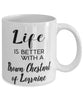 Funny Brown Chestnut Of Lorraine Rabbit Mug Life Is Better With A Brown Chestnut Of Lorraine Coffee Cup 11oz 15oz White