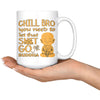 Funny Buddha Mug Chill Bro You Need To Let That S*** Go 15oz White Coffee Mugs