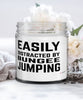 Funny Bungee Jumper Candle Easily Distracted By Bungee Jumping 9oz Vanilla Scented Candles Soy Wax