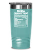 Funny Busia Nutrition Facts Tumbler 20oz 30oz Stainless Steel