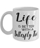 Funny Butterfly Koi Fish Mug Life Is Better With A Butterfly Koi Coffee Cup 11oz 15oz White