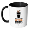 Funny Caffeine Mug Caffeine Addicts Anonymous White 11oz Accent Coffee Mugs