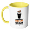 Funny Caffeine Mug Caffeine Addicts Anonymous White 11oz Accent Coffee Mugs