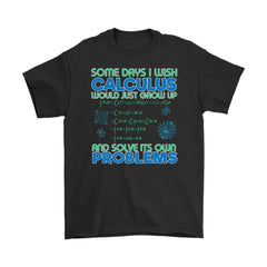 Funny Calculus Shirt Some Days I Wish Calculus Gildan Mens T-Shirt