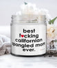Funny California Spangled Cat Candle B3st F-cking California Spangled Mom Ever 9oz Vanilla Scented Candles Soy Wax