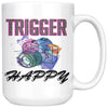 Funny Camera Photography Mug Trigger Happy 15oz White Coffee Mugs