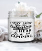 Funny Camping Candle I May Look Like I'm Listening But In My Head I'm Camping 9oz Vanilla Scented Candles Soy Wax