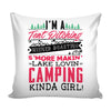 Funny Camping Graphic Pillow Cover Im A Tent Pitching Weiner Roasting S'more Makin