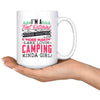 Funny Camping Mug A Tent Pitching Weiner Roasting Smore 15oz White Coffee Mugs