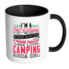 Funny Camping Mug A Tent Pitching Weiner Roasting White 11oz Accent Coffee Mugs