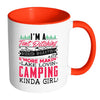 Funny Camping Mug A Tent Pitching Weiner Roasting White 11oz Accent Coffee Mugs