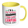 Funny Camping Mug A Tent Pitching Weiner Roasting White 11oz Accent Coffee Mugs
