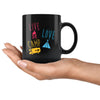 Funny Camping Mug Live Love Camp 11oz Black Coffee Mugs