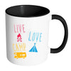 Funny Camping Mug Live Love Camp White 11oz Accent Coffee Mugs