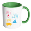 Funny Camping Mug Live Love Camp White 11oz Accent Coffee Mugs