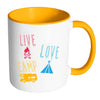 Funny Camping Mug Live Love Camp White 11oz Accent Coffee Mugs