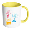 Funny Camping Mug Live Love Camp White 11oz Accent Coffee Mugs