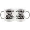 Funny Camping Mug Weekend Forecast Camping With A Chance 11oz White Coffee Mugs