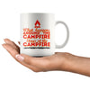 Funny Camping Mug What Happens Around The Campfire 11oz White Coffee Mugs