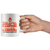 Funny Camping Mug What Happens Around The Campfire 11oz White Coffee Mugs