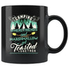 Funny Camping Mug Where Friends And Marshmallow Get 11oz Black Coffee Mugs