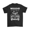 Funny Camping Shirt Weekend Forecast Camping With A Gildan Mens T-Shirt