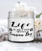 Funny Canaan Dog Candle Life Is Better With A Canaan Dog 9oz Vanilla Scented Candles Soy Wax