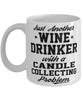 Funny Candle Collector Mug Just Another Wine Drinker With A Candle Collecting Problem Coffee Cup 11oz White