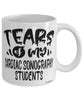 Funny Cardiac Sonography Professor Teacher Mug Tears Of My Cardiac Sonography Students Coffee Cup White