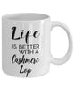 Funny Cashmere Lop Rabbit Mug Life Is Better With A Cashmere Lop Coffee Cup 11oz 15oz White
