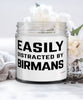 Funny Cat Candle Easily Distracted By Birmans 9oz Vanilla Scented Candles Soy Wax