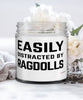 Funny Cat Candle Easily Distracted By Ragdolls 9oz Vanilla Scented Candles Soy Wax