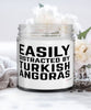 Funny Cat Candle Easily Distracted By Turkish Angoras 9oz Vanilla Scented Candles Soy Wax