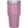 Funny Cat Dog Dad Tumbler Thanks For Picking Up My Poop And Stuff Laser Etched 30oz Stainless Steel Tumbler