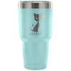 Funny Cat Insulated Coffee Travel Mug Say What 30 oz Stainless Steel Tumbler