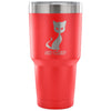 Funny Cat Insulated Coffee Travel Mug Say What 30 oz Stainless Steel Tumbler