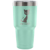 Funny Cat Insulated Coffee Travel Mug Say What 30 oz Stainless Steel Tumbler