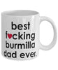 Funny Cat Mug B3st F-cking Burmilla Dad Ever Coffee Cup White